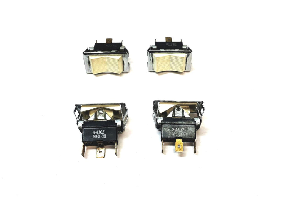 Unbranded 3 Pole 3 Position Rocker Switch S-4102 [Lot of 4] NOS