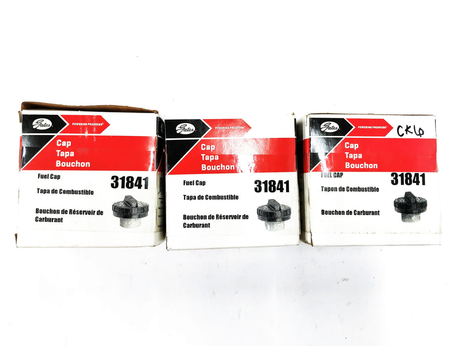 Gates Plastic Fuel Cap 31841 [Lot of 3] NOS