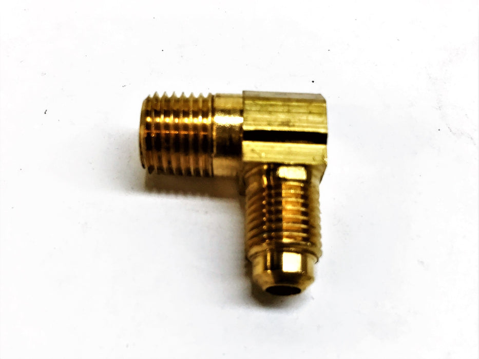 Unbranded Brass 1/4" Male x 1/8" Male Reducing Elbow [Lot of 9] NOS