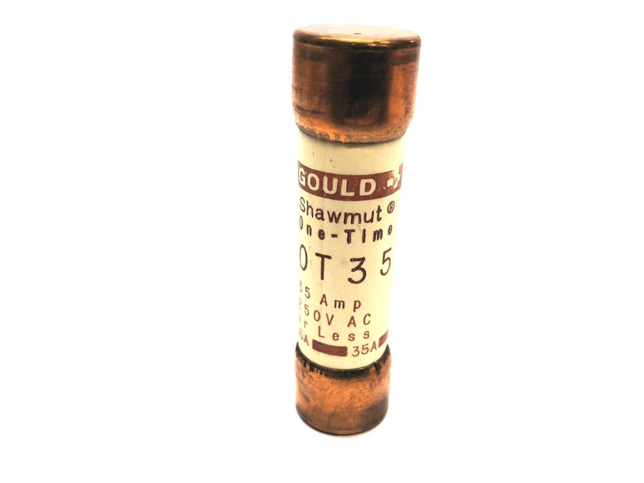 Gould / Shawmut Class K5 250V AC 35 Amp Fuse OT35 [Lot of 10] NOS