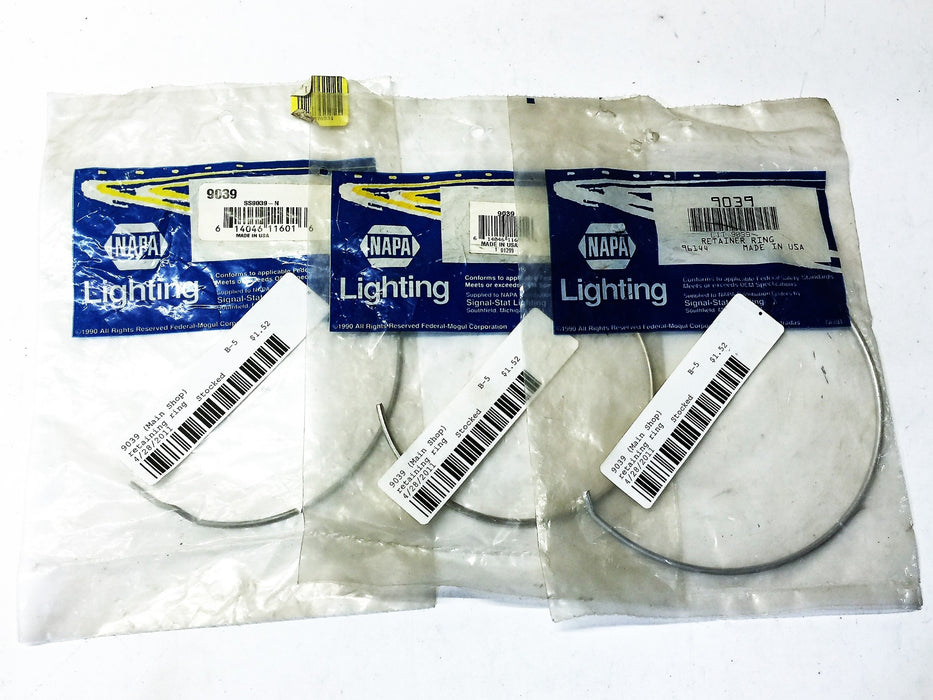 NAPA Lighting Retaining Ring 9039 [Lot of 3] NOS
