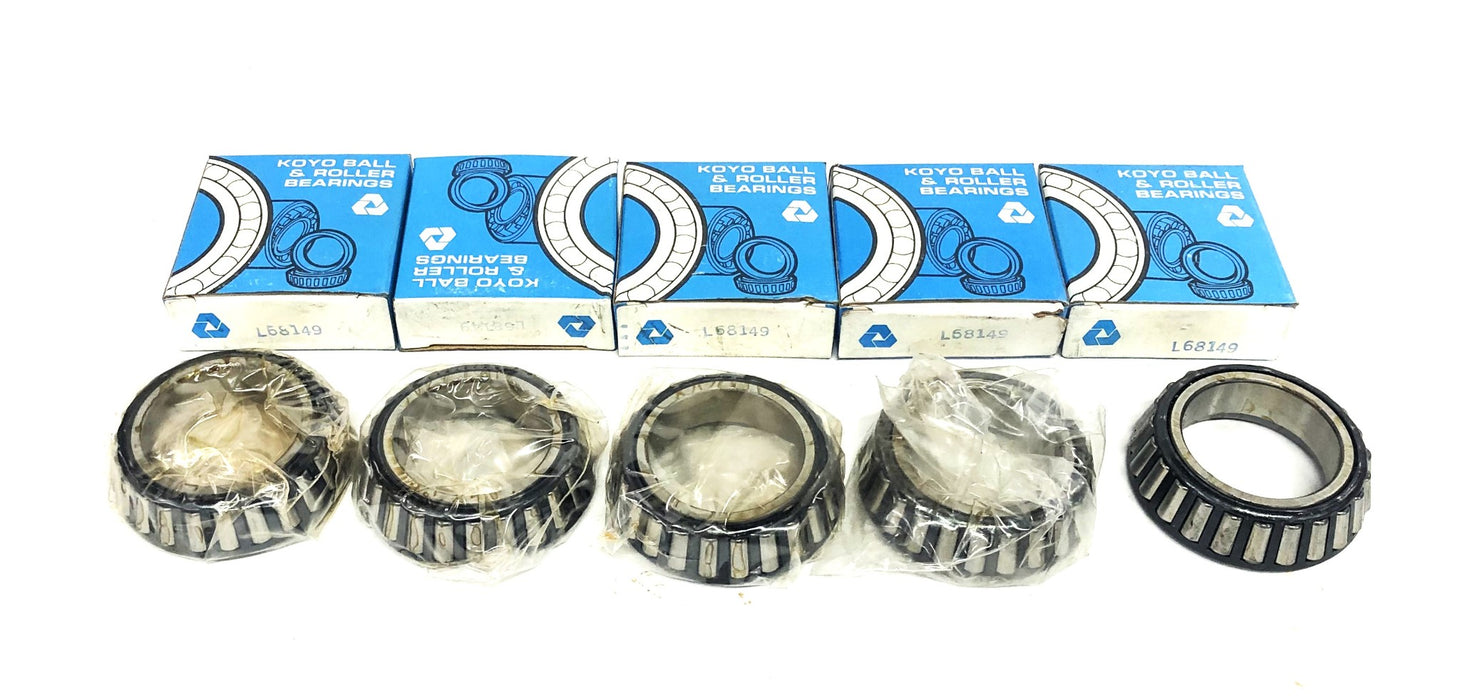 Koyo Hi-Cap Tapered Roller Bearing L68149 [Lot of 5] NOS