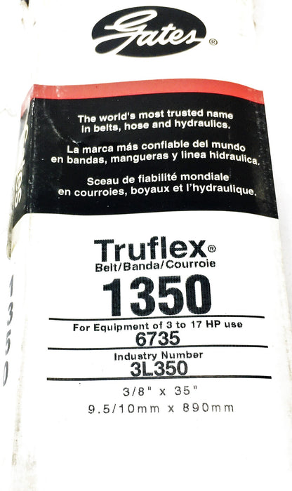 Gates Truflex Belt 1350 (3L350) [Lot of 3] NOS
