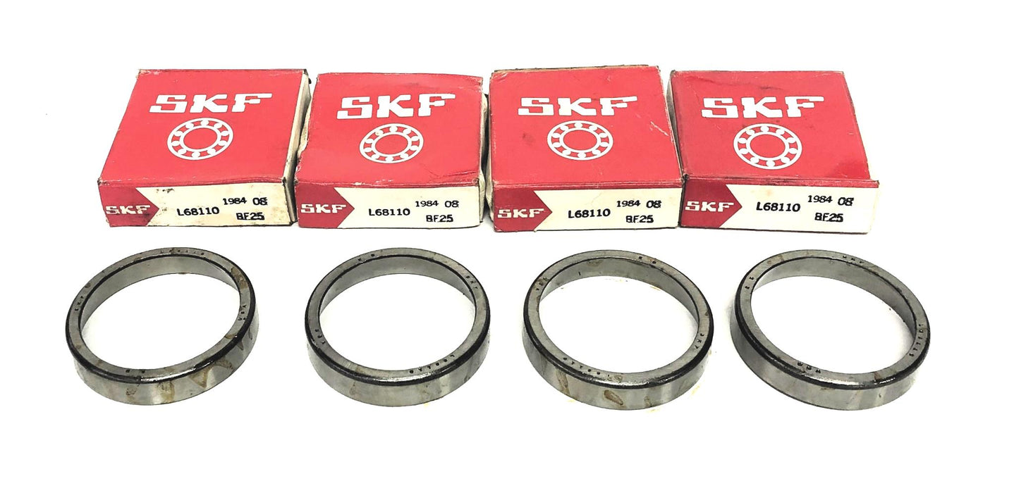 SKF Tapered Roller Bearing Cup L68110 [Lot of 4] NOS