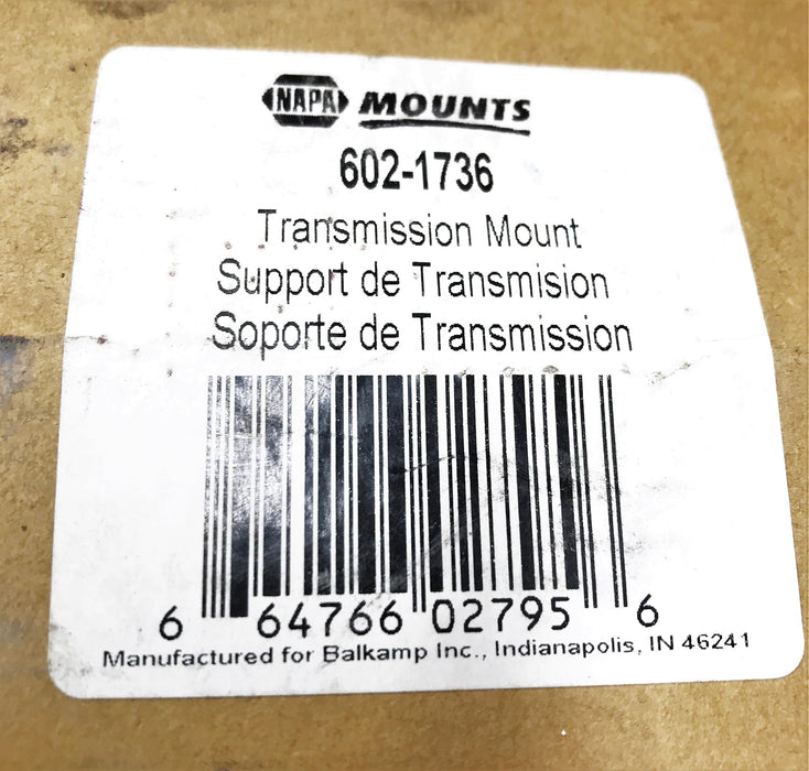 Napa Mounts Transmission Mount 602-1736 NOS