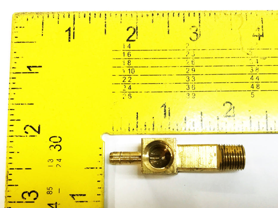 Unbranded Brass 1/8" Male x 1/8" Female x 1/16" Barb Union Tee [Lot of 5] NOS