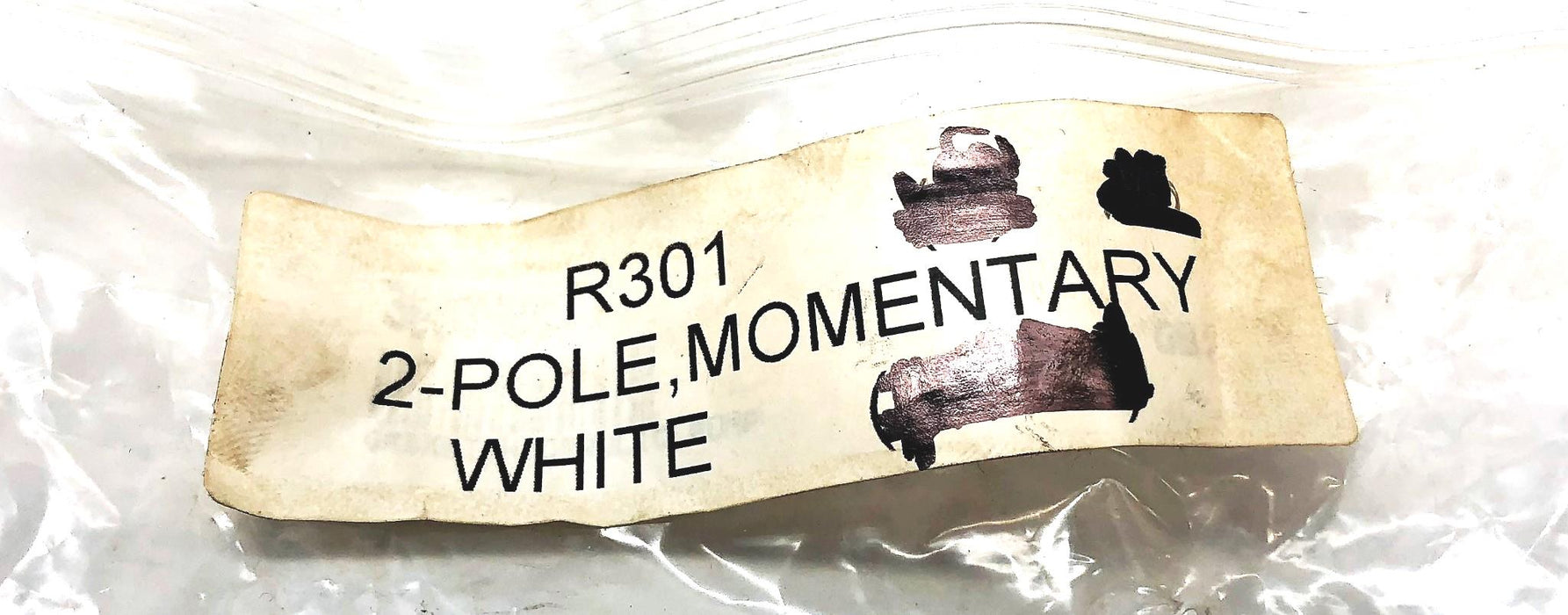 Unbranded 2 Pole Momentary Rocker Switch R301 [Lot of 6] NOS