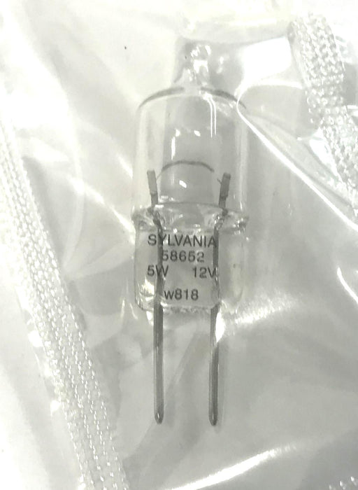 Sylvania 5w 12V Bi-Pin Halogen Lamp/Bulb 58562 (5T3Q/CL) [Lot of 3] NOS