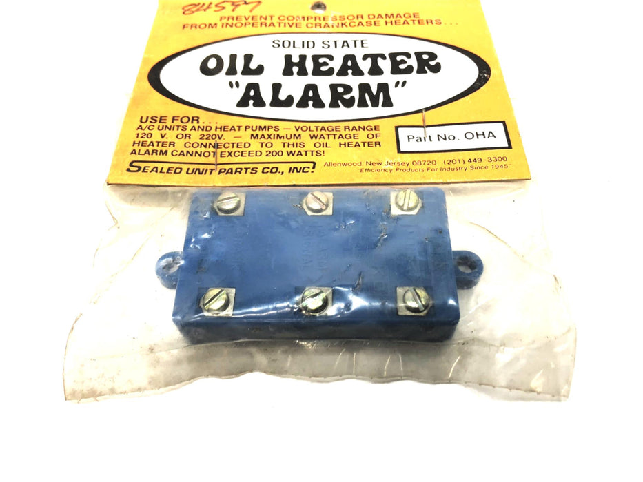 Sealed Unit Parts Solid State Oil Heater Alarm OHA [Lot of 2] NOS
