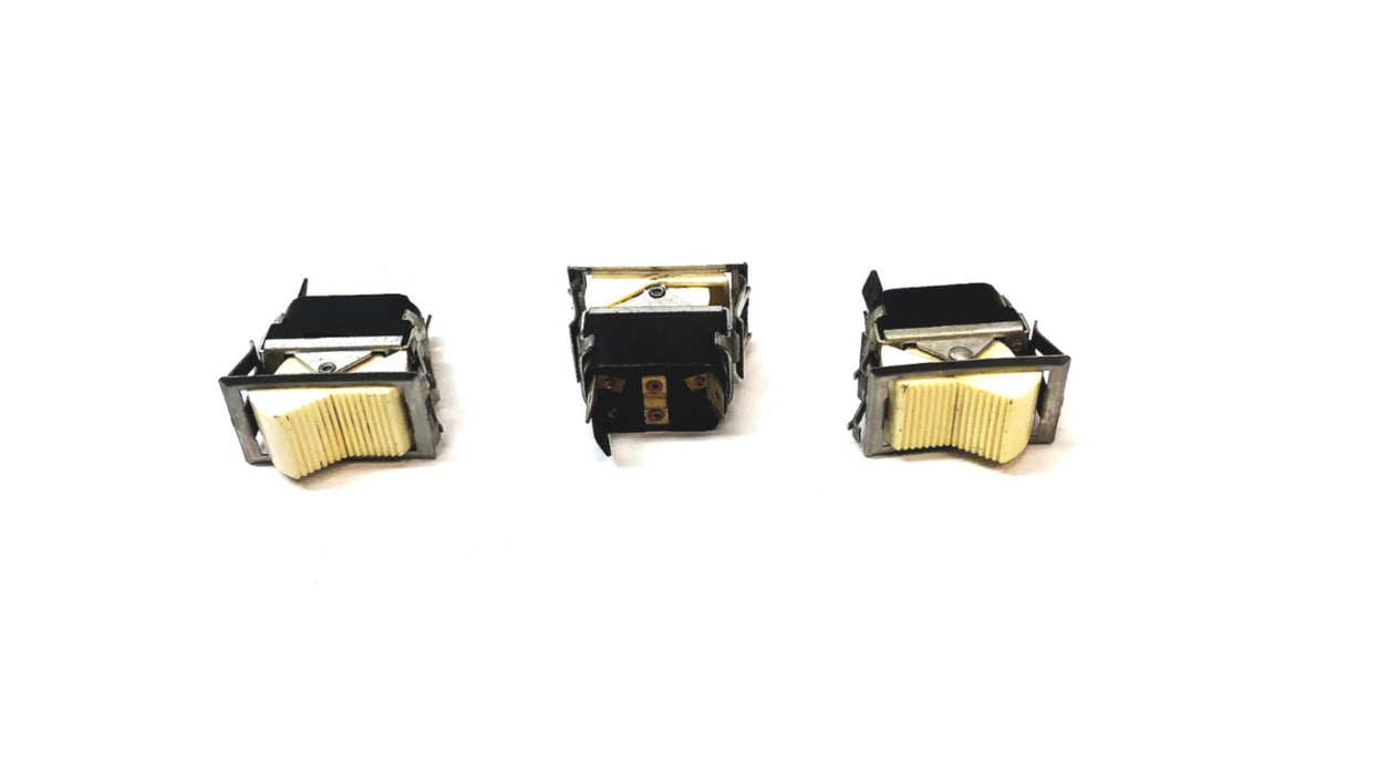 McGill 3 Pin/3 Position Rocker Switch [Lot of 3] NOS