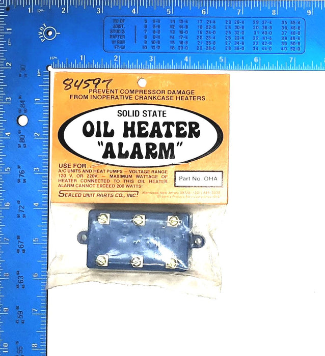 Sealed Unit Parts Solid State Oil Heater Alarm OHA [Lot of 2] NOS