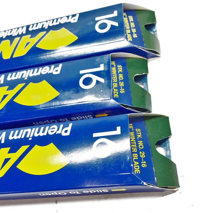 Anco 16" Wiper Blade 29-16 [Lot of 3] NOS