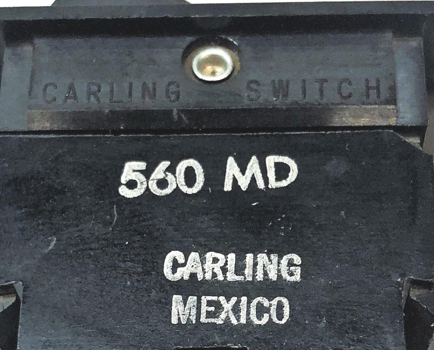 Carling 4 Pole Off/On 1/2 Momentary Rocker Switch 560MD NOS