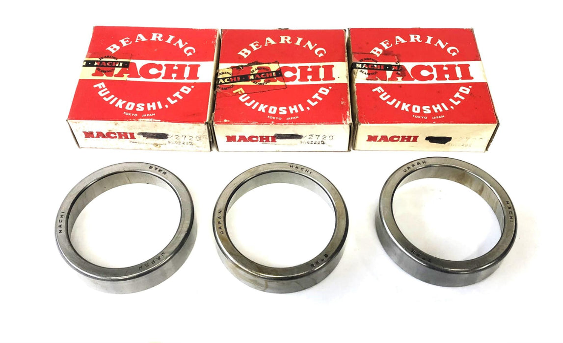 Nachi Tapered Roller Bearing Cup 2729 [Lot of 3] NOS
