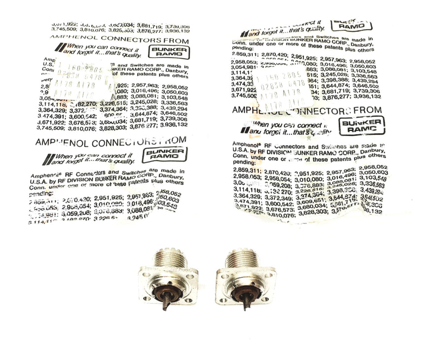 Bunker Ramo Amphenol Connector 554-77,/059 [Lot of 2] NOS