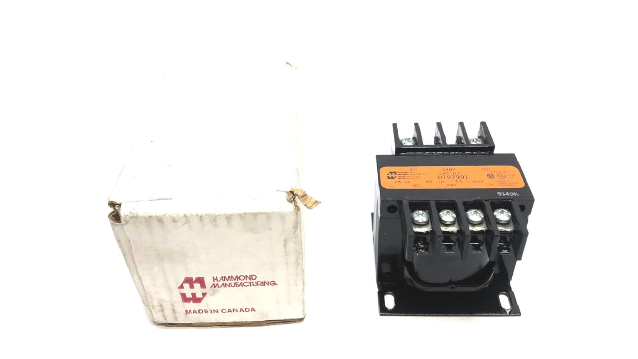 Hammond 75 VAC 240V 60HZ Transformer HT97991 NOS