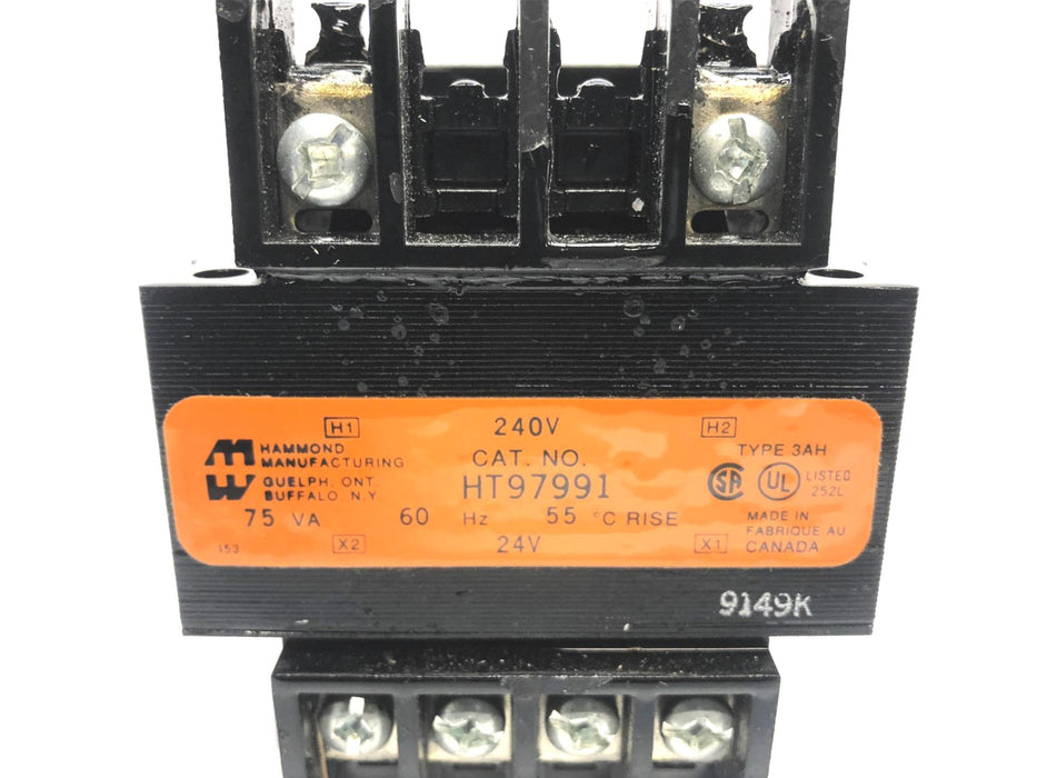 Hammond 75 VAC 240V 60HZ Transformer HT97991 NOS