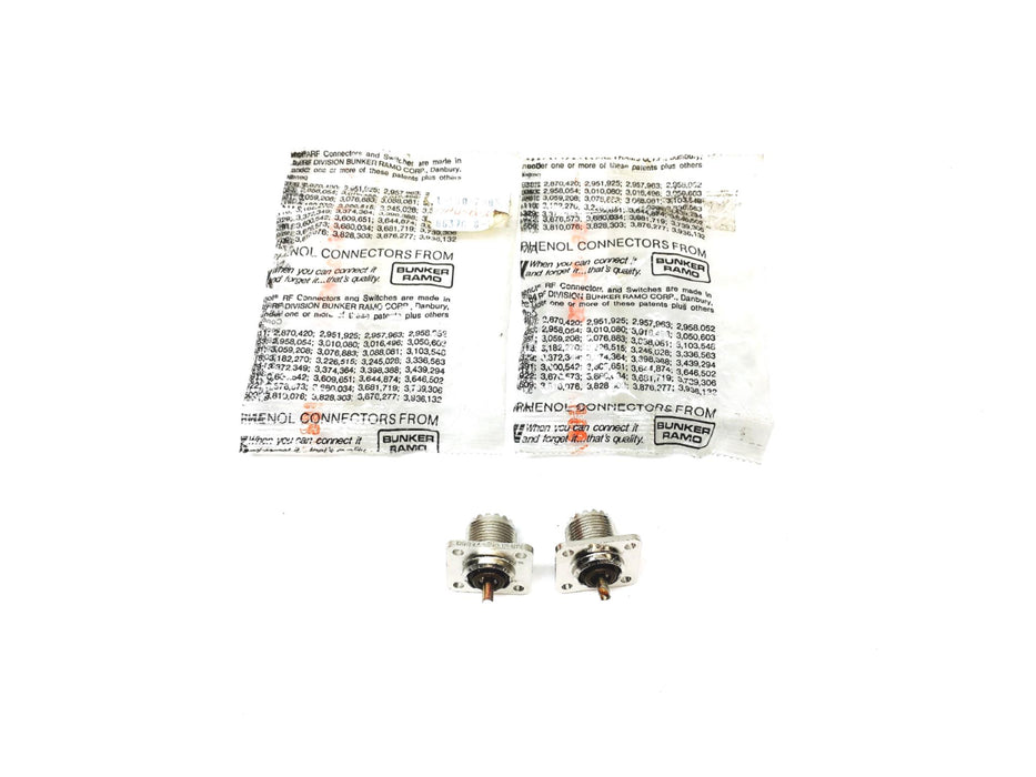 Bunker Ramo Amphenol Connector 554-76,/935 [Lot of 2] NOS