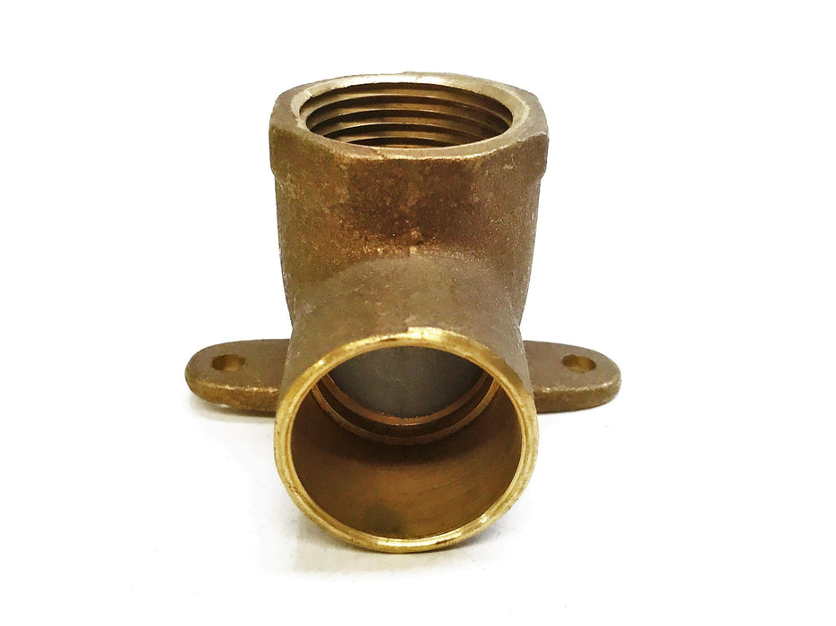 Lee/Nibco 1" Female Pent x 1" Sweat 90 Degree Brass Drop Ear Elbow NOS