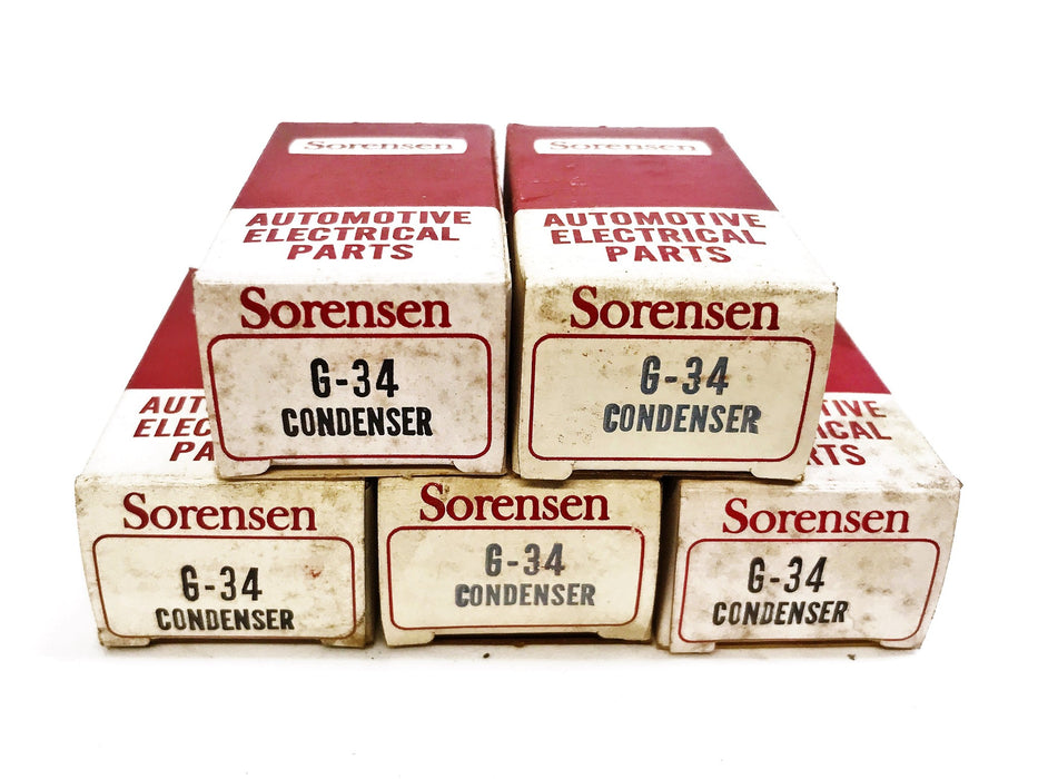 Sorensen Ignition Condenser G-34 [Lot of 5] NOS