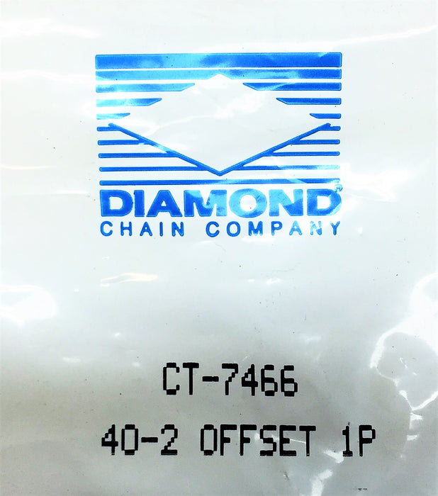 DIAMOND CHAIN LINK 40-2 O.L. Offset Link CT-7466 [Lot of 5] NOS