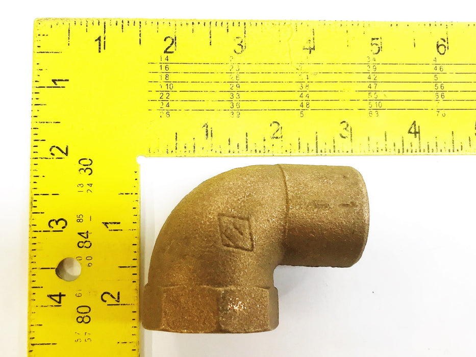 FF 1" Female Pent  x 1" Sweat 90 Degree Brass Elbow [Lot of 3] NOS