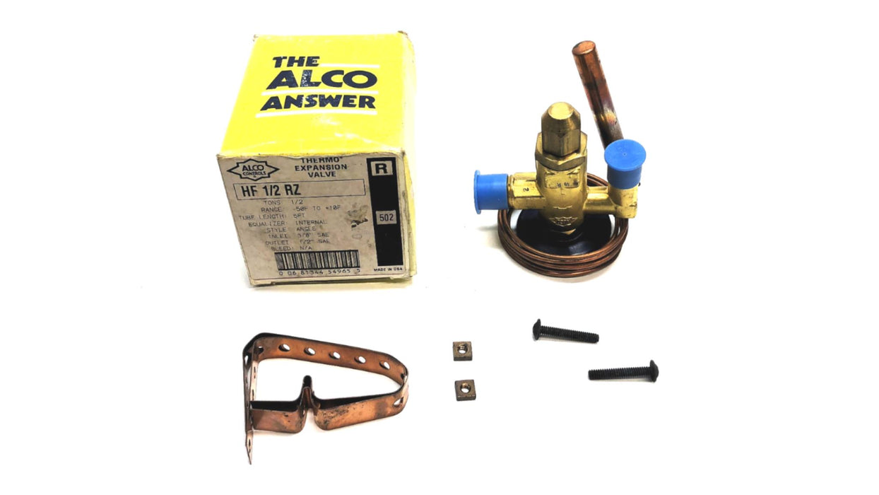 Alco Controls 3/8" Inlet 1/2" Outlet Thermal Expansion Valve HF1/2RZ NOS
