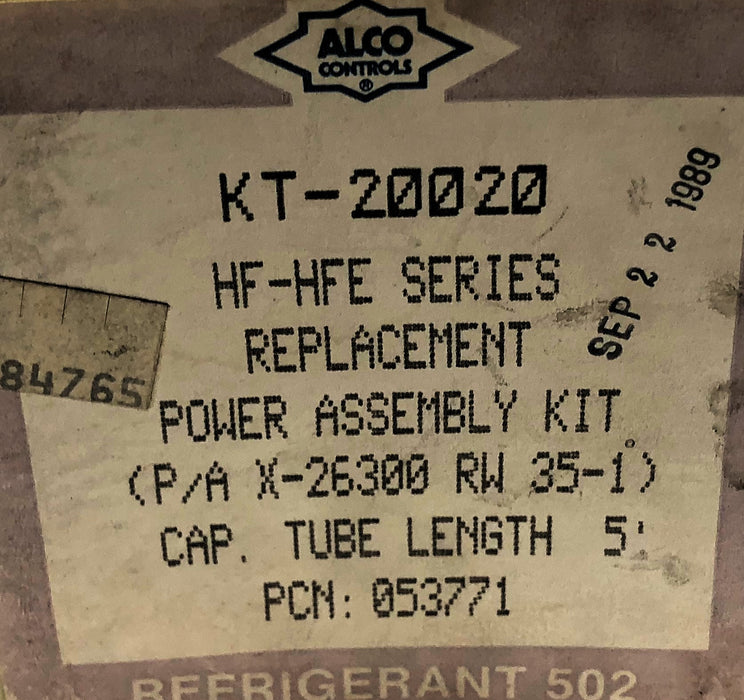 Alco Controls Power Assembly Kit X-26300 RW 35-1 (KT-20020) NOS