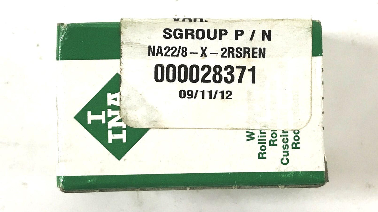 INA Bearings Yoke Type Track Roller RNA-NA22/8-X-2RSR [Lot of 2] NOS