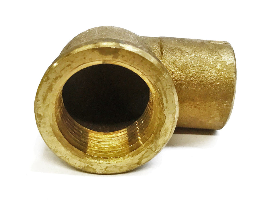 Nibco Bronze 1" Female x 1" Sweat 90 Degree Elbow [Lot of 2] NOS