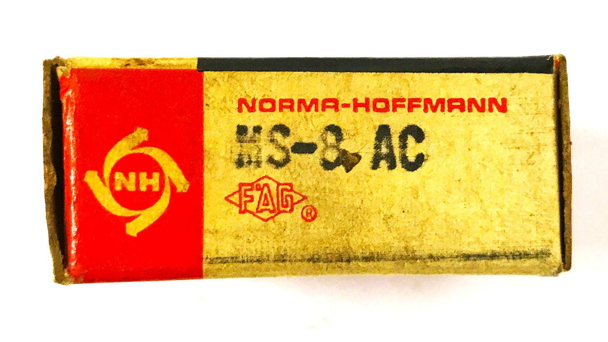 Norma-Hoffmann Angular Contact Ball Bearing MS-8-AC NOS