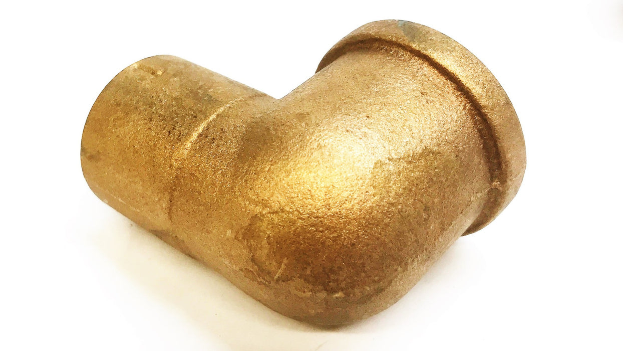 Nibco Bronze 1" Female x 1" Sweat 90 Degree Elbow [Lot of 2] NOS