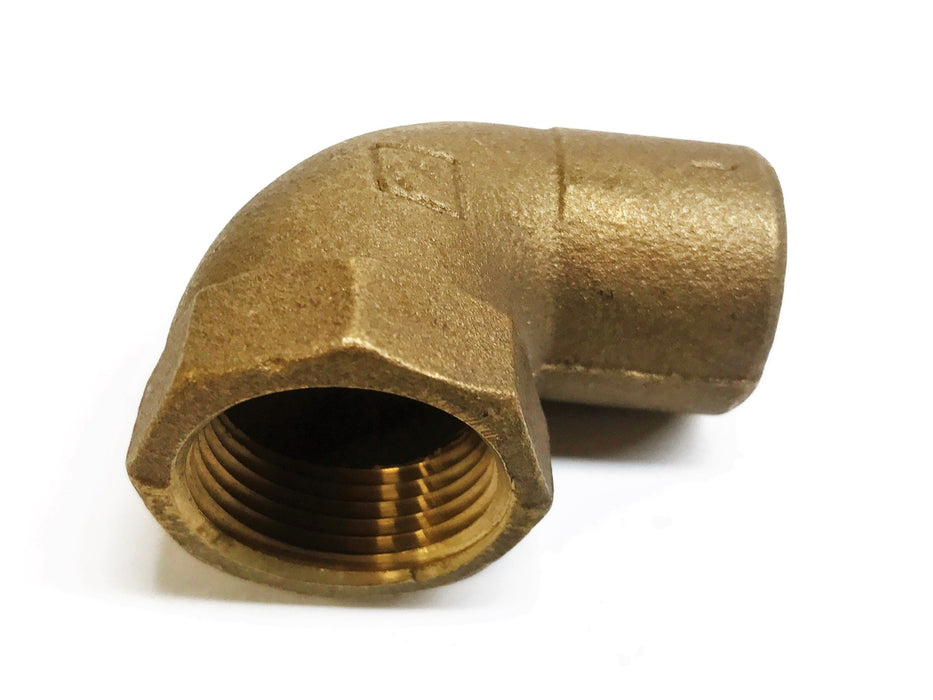 FF Bronze 1" Female Pent x 1" Sweat 90 Degree Elbow [Lot of 2] NOS