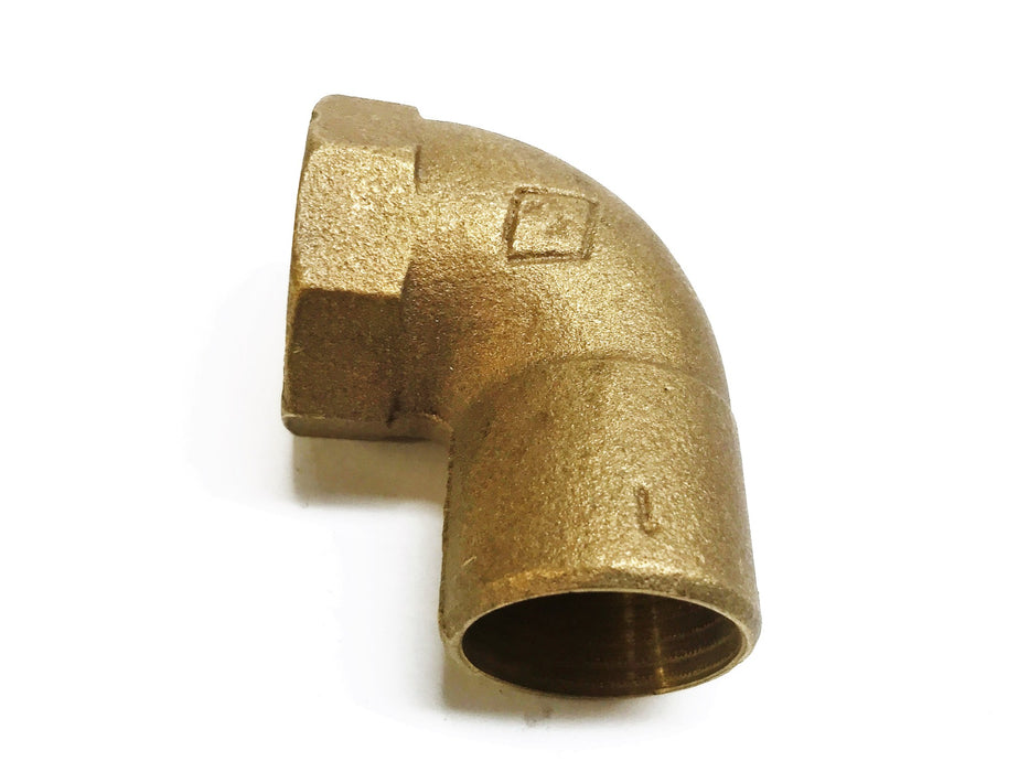 FF Bronze 1" Female Pent x 1" Sweat 90 Degree Elbow [Lot of 2] NOS