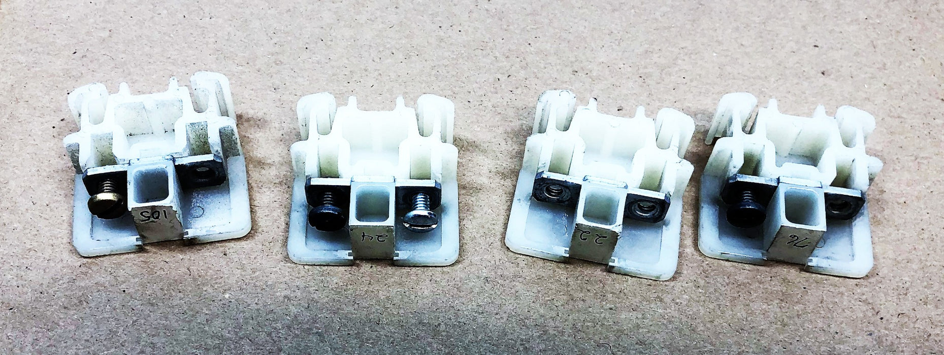 Allen Bradley Style CD White Terminal Block BUL-1492 [Lot of 18] USED