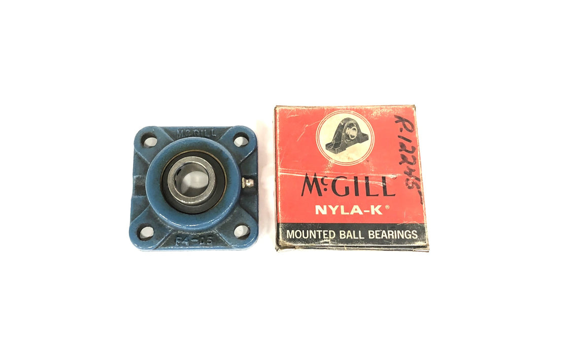McGill 4-Bolt Flange Mount Ball Bearing Housing And Insert FC4-25-15/16 NOS