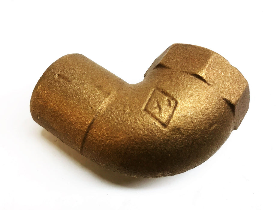 FF Bronze 1" Female Pent x 1" Sweat 90 Degree Elbow [Lot of 2] NOS