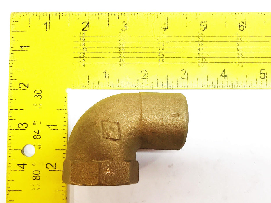 FF Bronze 1" Female Pent x 1" Sweat 90 Degree Elbow [Lot of 2] NOS