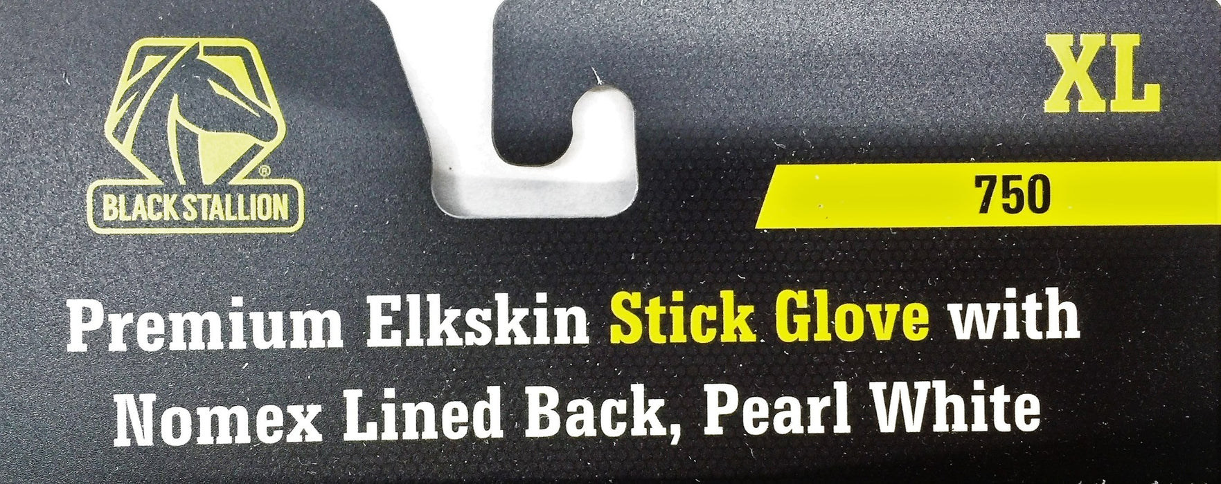 Black Stallion XL Pearl White Premium Elkskin Glove w/Nomex Lined Back 750 NOS