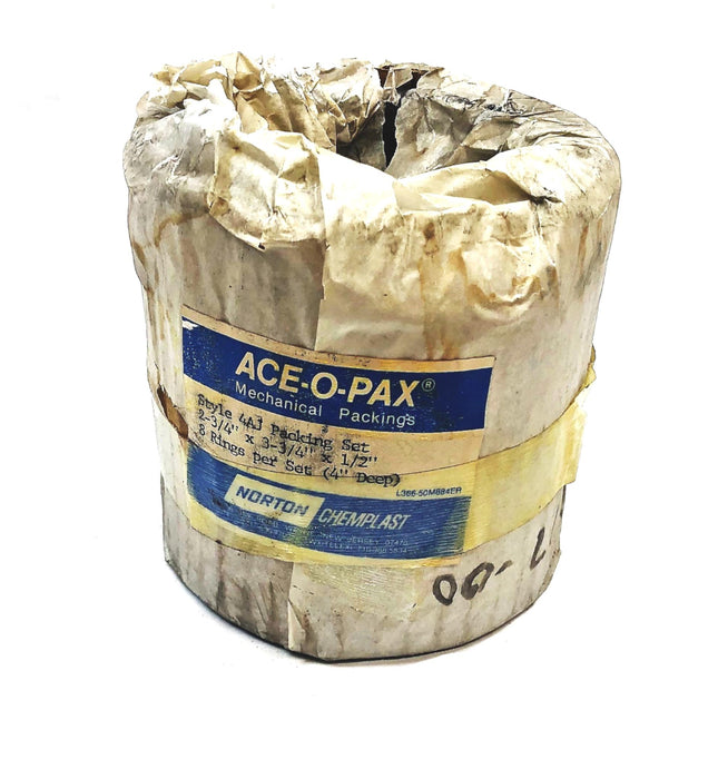 Ace-O-Pax Chemplast 2-3/4X3-3/4X1-2 Inch Mechanical Packing Seals Style 4AJ NOS