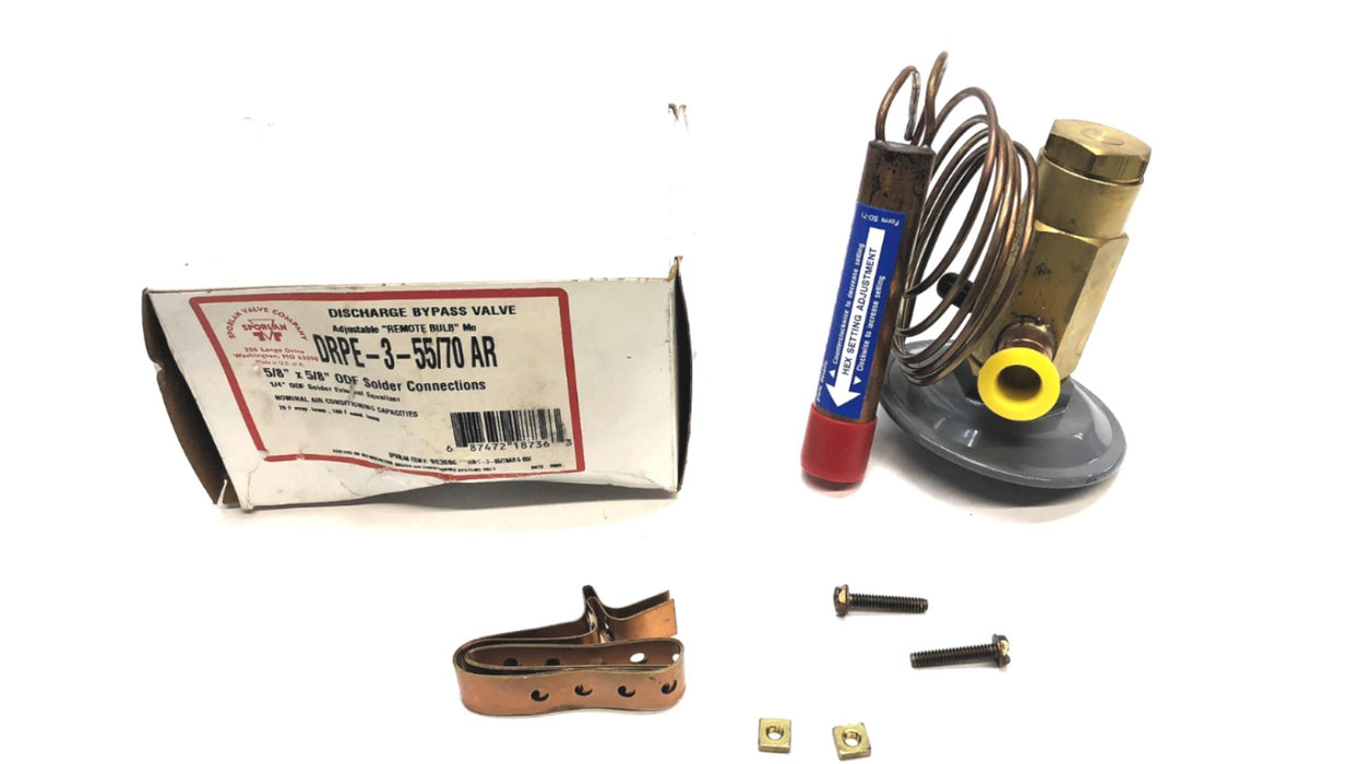 Sporlan Discharge Bypass Valve DRPE-3-55/70AR NOS