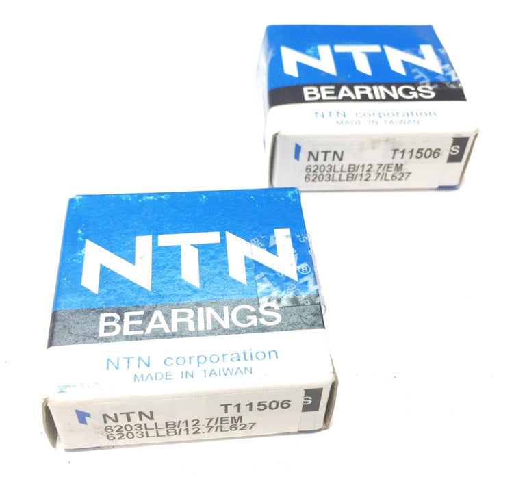 NTN Deep Groove Bearing 6203LLB [Lot of 2] NOS