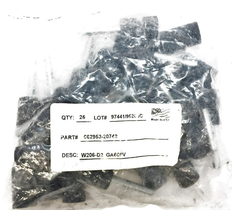 Unbranded Mounted Grinding Wheel W206-D2 GA60PV (062953-20742) [Lot of 25] NOS