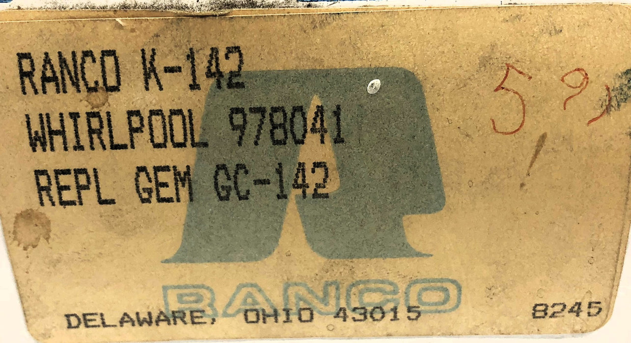 Ranco Cold Control K-142 (GC-142) (978041) NOS