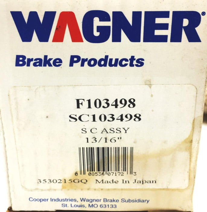 Wagner Clutch Master Cylinder F103498 (SC103498) NOS