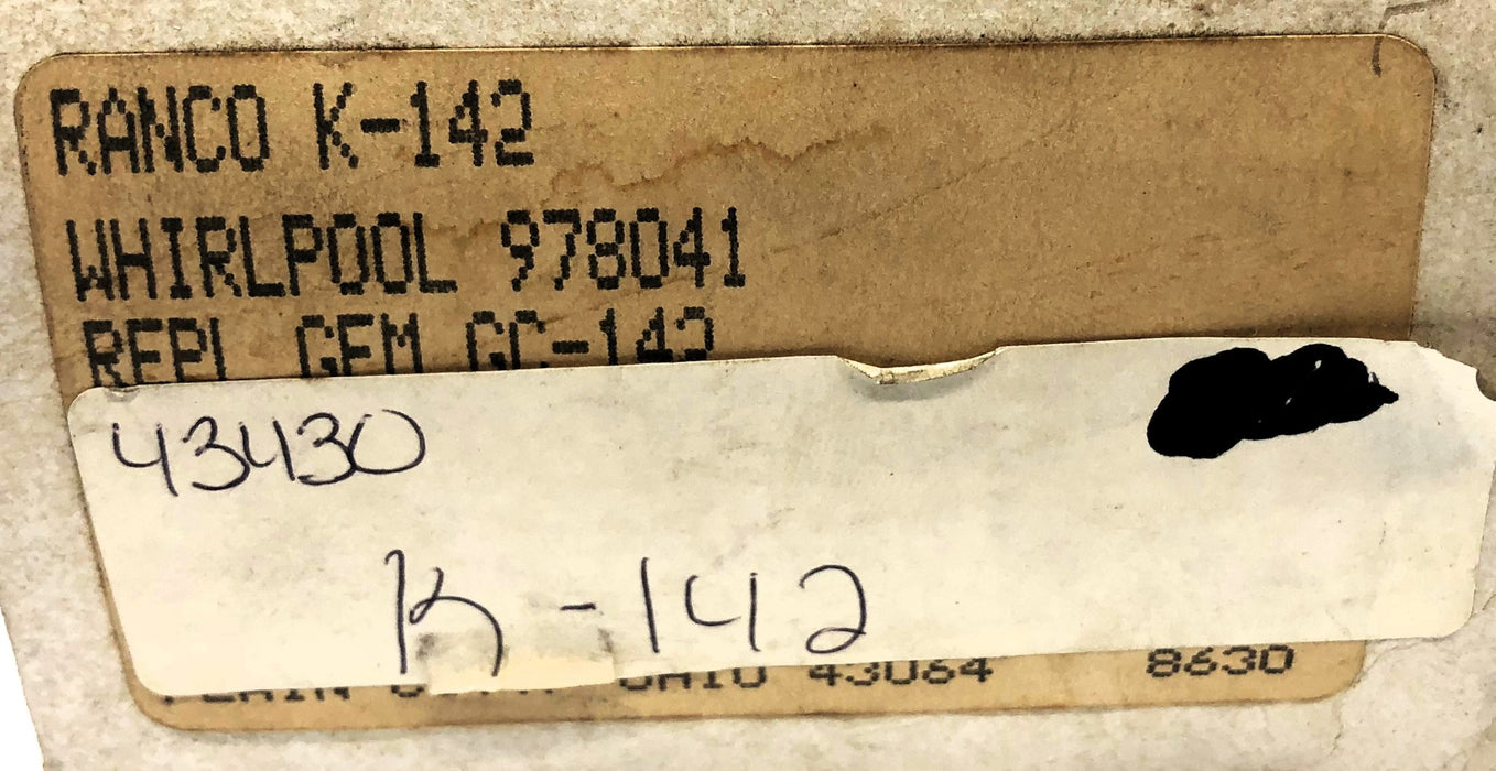 Ranco Cold Control K-142-70 (K-142) (GC-142) (978041) NOS