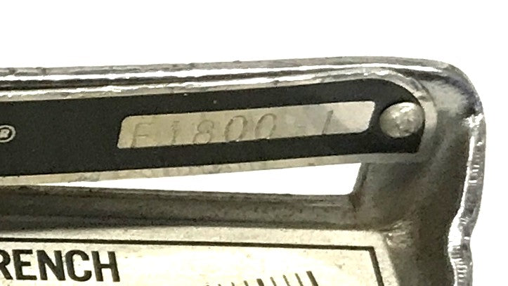 Sturtevant 1/2 inch Drive Flat Beam Torque Wrench F-1800-1 USED