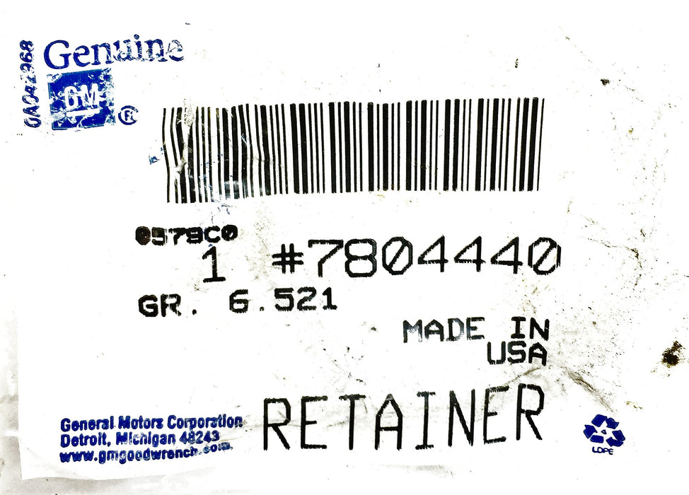 General Motors/GM Reinforcement Retainer 7804440 NOS