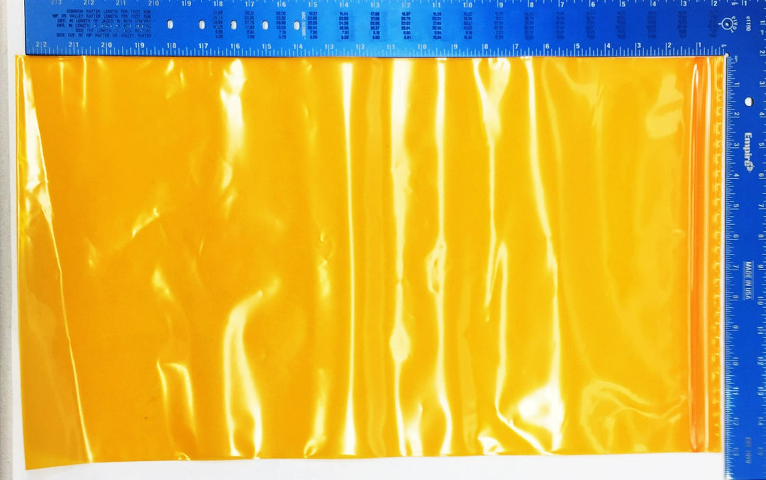 Ty-Flot 13" x 22" Polyethylene Orange Tinted Zip Lock Bag PLY1322 (400Pcs) NOS
