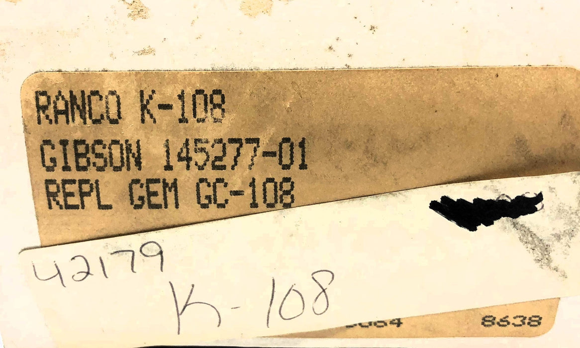 Ranco Cold Control K-108-70 (K-108) (GC-108) (145277-01) NOS